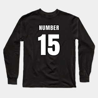 NUMBER 15 FRONT-PRINT Long Sleeve T-Shirt